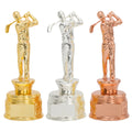 High Quality Custom Metal Golf Sports Trophies and Medals Zink Alloy Gold Sport Trophy Cup JS50