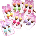 GT Cute Girls Children Jewelry Lollipop Pendant Ear Clips No Pierced Earrings for Parties and Gifts