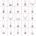 G1384 Tik Tok 100 Languages I Love You Pendant Projection Necklaces Wedding Valentine's Day Love Memory Projection Necklace