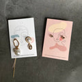 High Quality Custom Golden Stamp Foil Logo Print Black PVC Earring Card Jewelry Hard Cardboard  Hang Tag Card