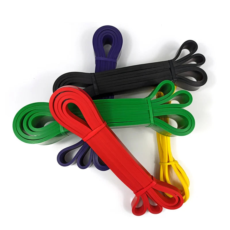 KWO KWO Fitness Home Gym Exercise Wholesale 5 Colors Fitness Rubber Yoga Bands Latex Home Elastic Fitness Resistance Bands