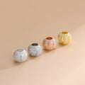 Gold/Rose Gold/Silver 6mm/8mm Diameter 925 Sterling Silver Jewelry Finding Beads 925 Charms Beads for Jewelry Making
