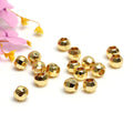 2.5/3/4/5/6mm Gold Laser round Space Beads Not Easy Tarnish Brass Jewelry Making Spacers