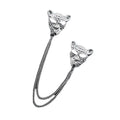 Retro Vintage Lapel Pin Chain Brooches Leopard Head Pin Male Lady Suit Decorative Medal Crystal Mens Animal Brooch Pins