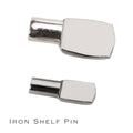 Metal Shelf Support Pin Fit 5mm & 7mm Hole for Kitchen Cabinet Bookcase Wooden Furniture Nickel Plating Iron Shelf Support Peg