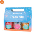 Paper Wedding 3 Jars Set Gift Packaging Candy Bag With PVC Window