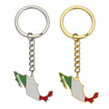 Custom Mexico Map Souvenir Gifts Medal Key Ring Key Chain Promotion Bracelet Metal Mexico Flag Necklace Keyring Mexico Keychain MegaBDM