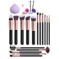 Professional 16-Piece Makeup Brush Set Egg Shape Sponge Custom Logo Foundation Powder Concealer for Face Professional Makeup