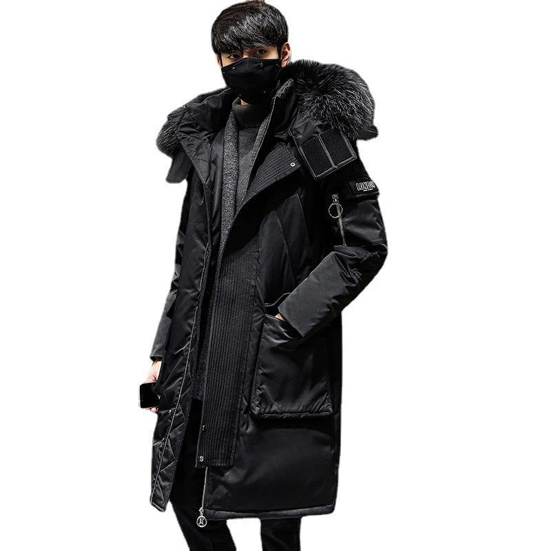 2021 Fashionable Coat Thicken Jacket Men Hooded Warm Lengthen Parka Coat White Duck Down Hight Quality Male New Winter Down Coat