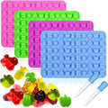66 Cavity Silicone Fruit Snack Molds with Dropper for Baking Candy Chocolate Gummies Cake Tools