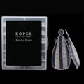 Nail Supplies Tips Extension Dual Nail System Form Full Cover Clear Acrylic False Nail with Scale