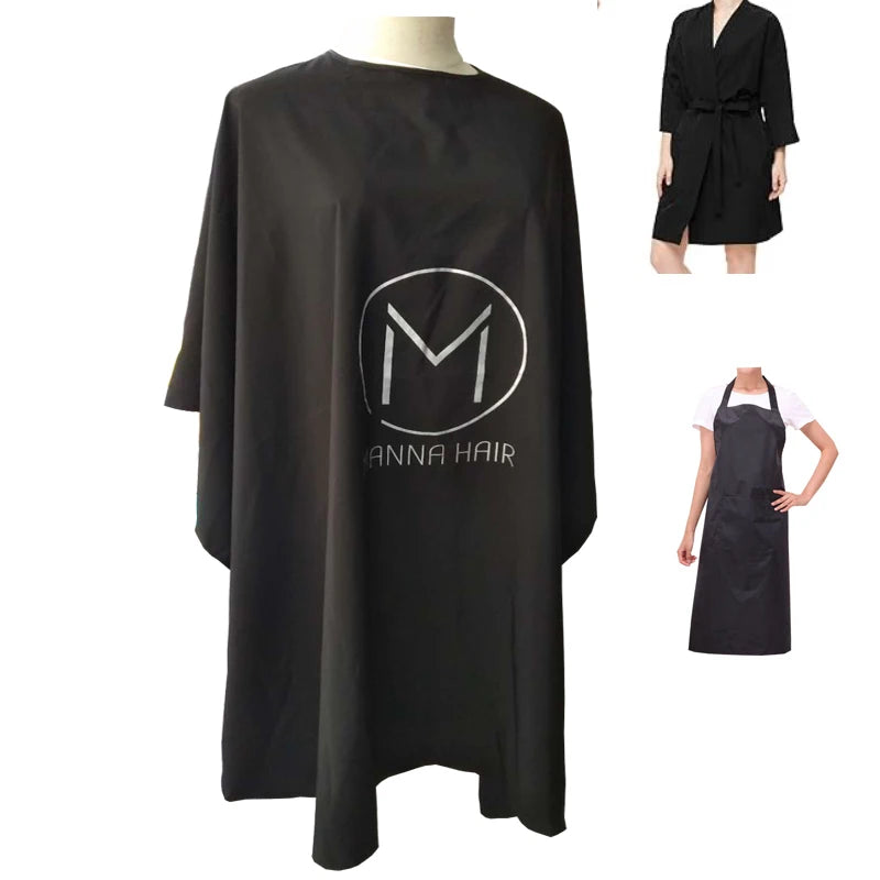 Wholesale Customized Color Professional Beauty Salon Spa Apron with Pockets Waterproof Barber Cape Custom Logo & Sizes Unisex