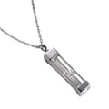 Glass Timeless Hourglass Memorial Pendant Keepsake Jewelry Cremation Cylindricality Urn Necklace for Ashes