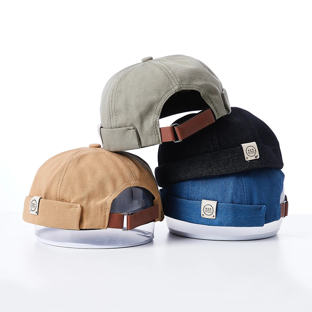 Wholesale High Quality Blank Hat Without Bill Custom Your Own Logo No Visor Cap Multi Color Choice Blank Brimless Hats