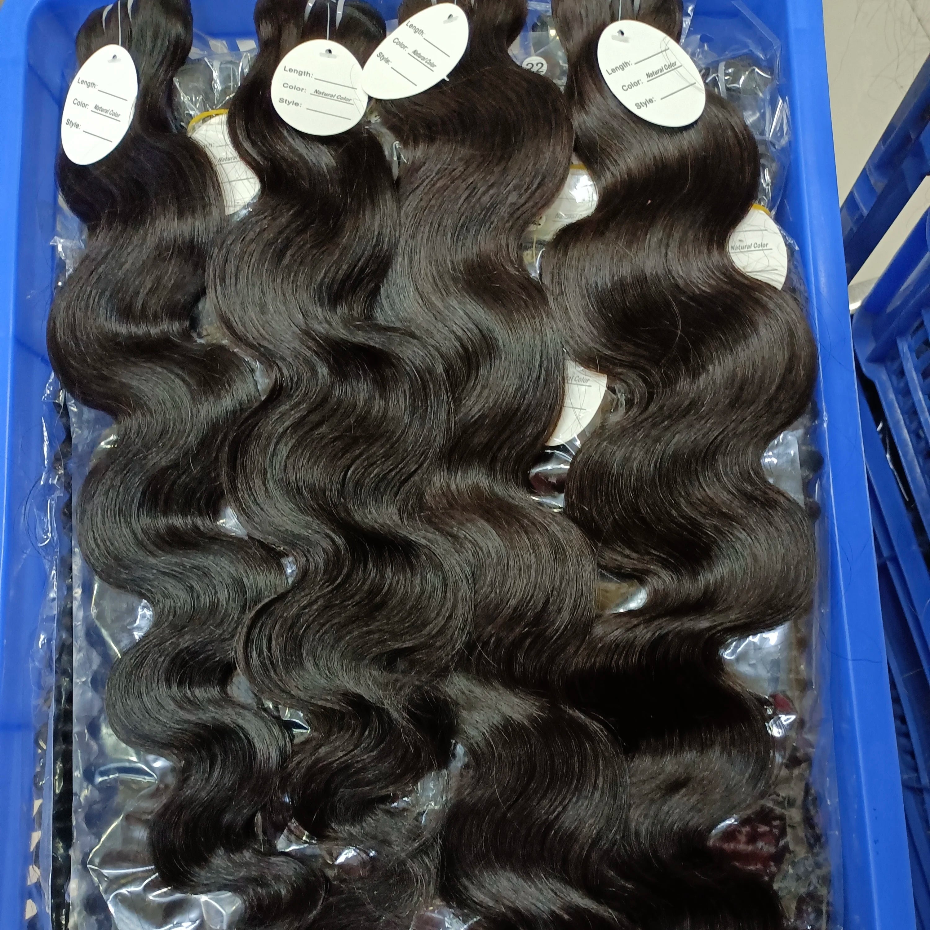100% Raw Human Hair Extension Wholesale Raw Indian Hair Bundles Human Hair Weave Unprocessed