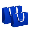 Omet Custom Made Gift Wrapping Bags with Offset Printing Ribbon Handles Recyclable Kraft/Ivory Paper for Craft & Gift Packaging