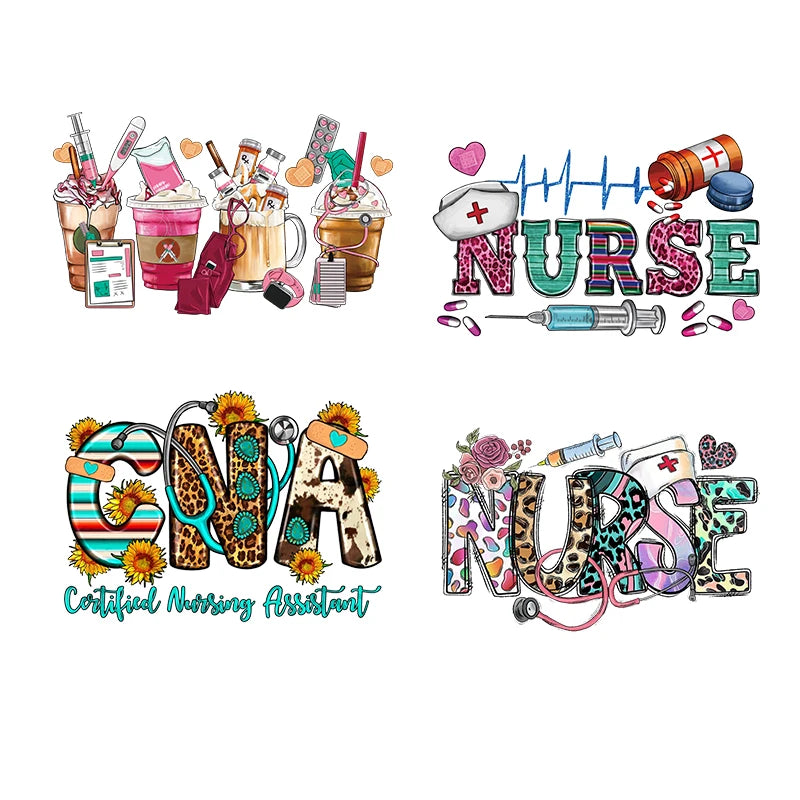 Factory Wholesale Customized Nurse Life Transfer Screen Print Transfers Stickers Decals for t Shirts