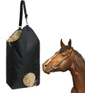 Black Hanging Feeder Hay Bale Bags for Horses Stall Trailer Mesh Bottom Hay Feeder Bag