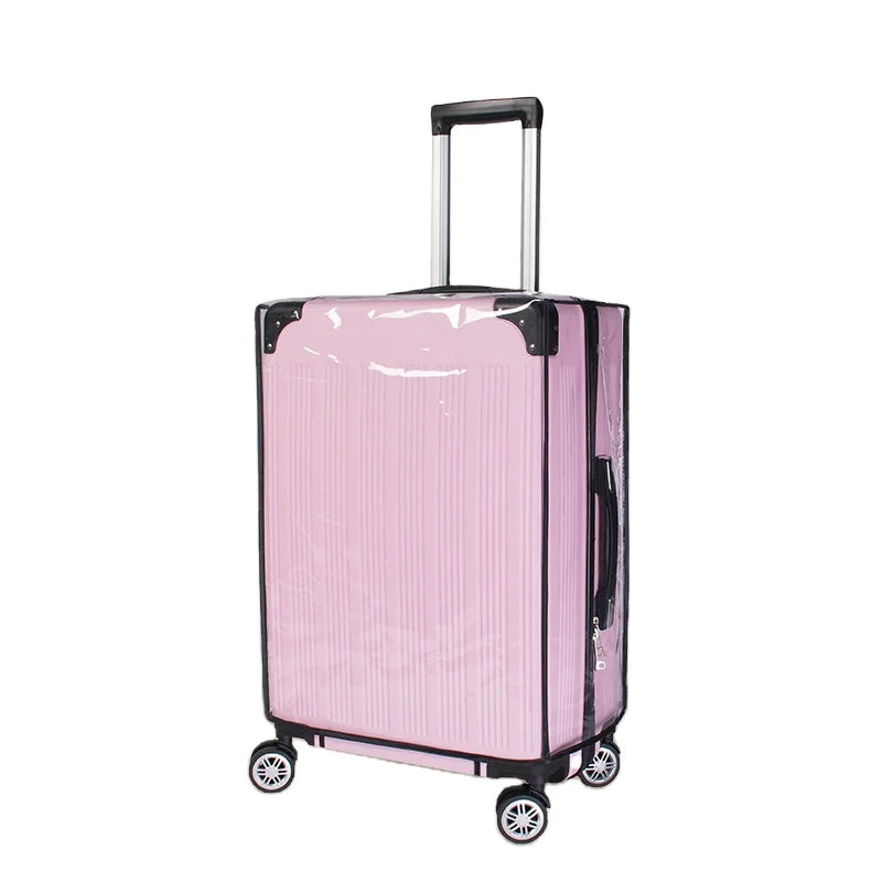 Pvc Polyethylene Rubber  Transparent Travel Luggage Protector Cover Bag