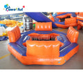 Air-tight Giant Inflatable Floating Island Sofa Lounger for Water Park