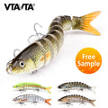 10cm 10g Lifelike Rattle Plastic Shad Swimbait Trout Fish Lures Hard Jointed Topwater Bait Fishing Lure Swimbait