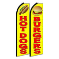 Factory Custom Feather Flag Banners Promotional Racing Feather Custom Banner for Advertising Hot Dogs Flying Tear Drop Banner