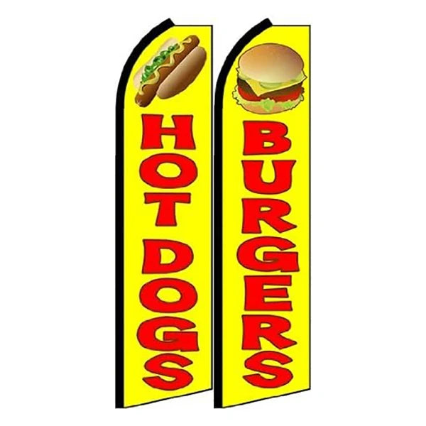 Factory Custom Feather Flag Banners Promotional Racing Feather Custom Banner for Advertising Hot Dogs Flying Tear Drop Banner