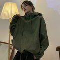 Green Tooling Sweatshirt Women's 2023 Spring New Loose Casual Fashion Lazy Thin Style Top