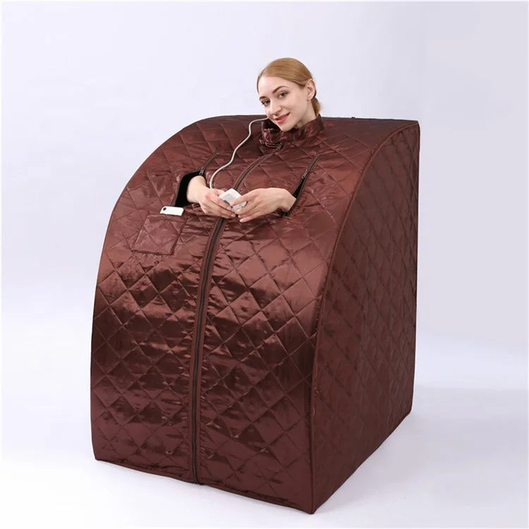 Modern Design Far Infrared Sauna Cabin with 72 Tourmaline Stones Mini Infrared Sauna Rooms Carbon Crystal Electric Heating Plate