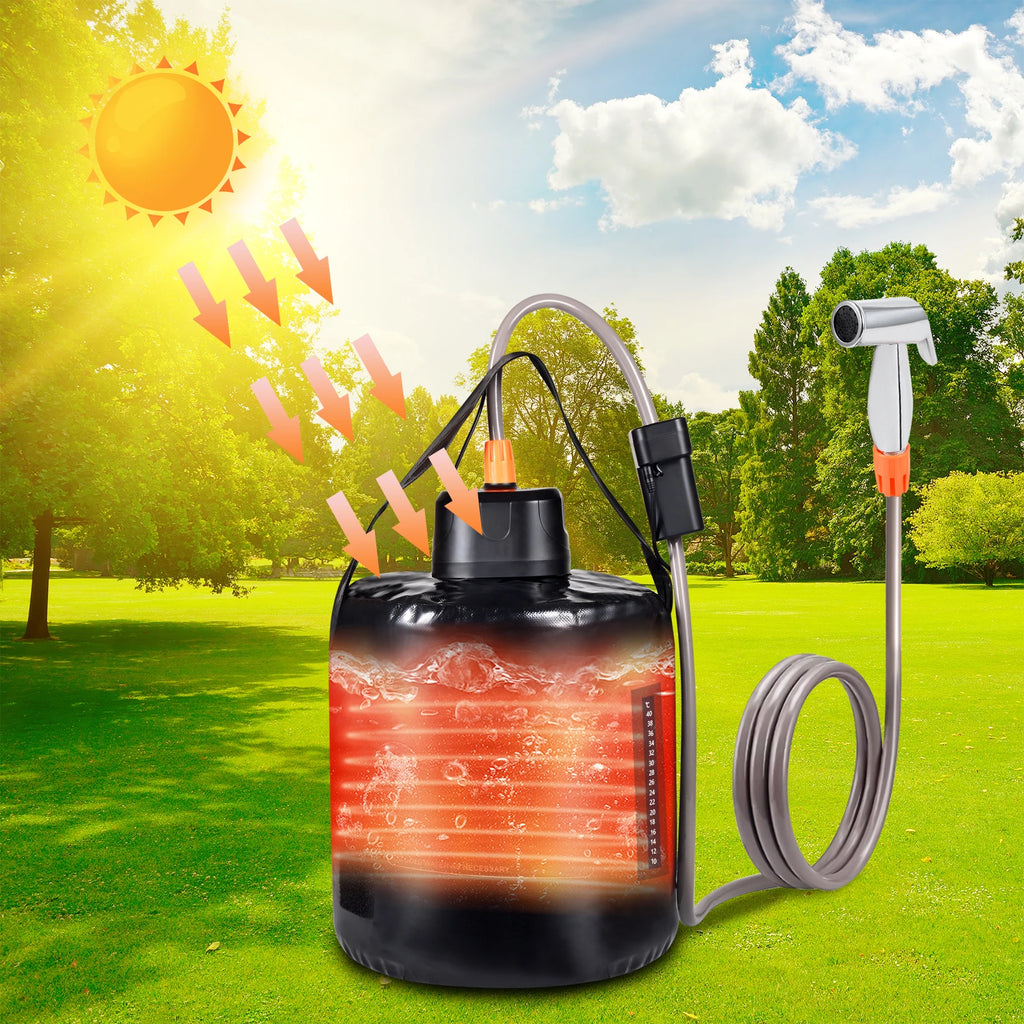 2024 New Portable Camp Shower Camp Shower Pump  USB Rechargeable Batteries  Outdoor Shower Head for Camping Hiking Traveling