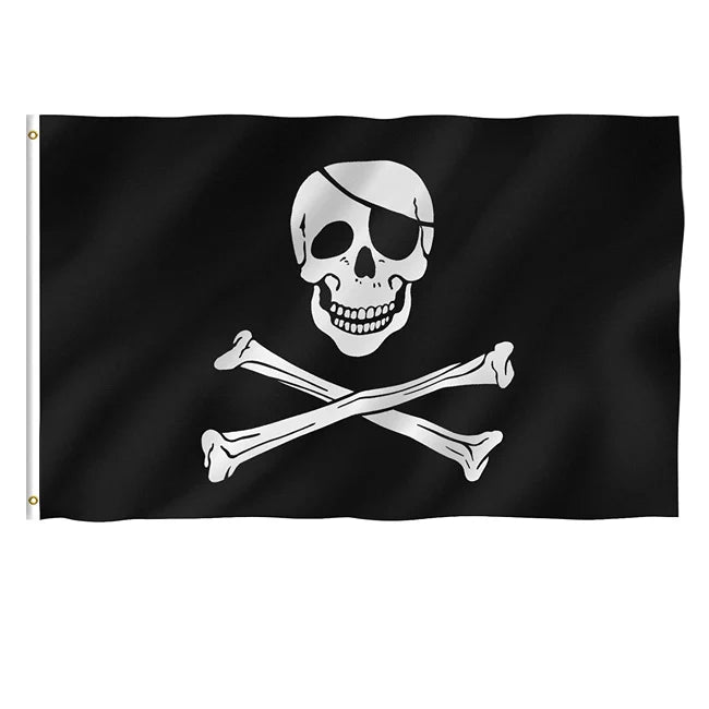 Home Decor Vivid Colors Thickened Fabric Customizable Pirate Flags