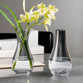 Net Red Ins Mini Narrow Mouth Wedding Vase Art Deco Crystalline Glass for Office Desktop Home Decor Dried Flowers Hydroponic