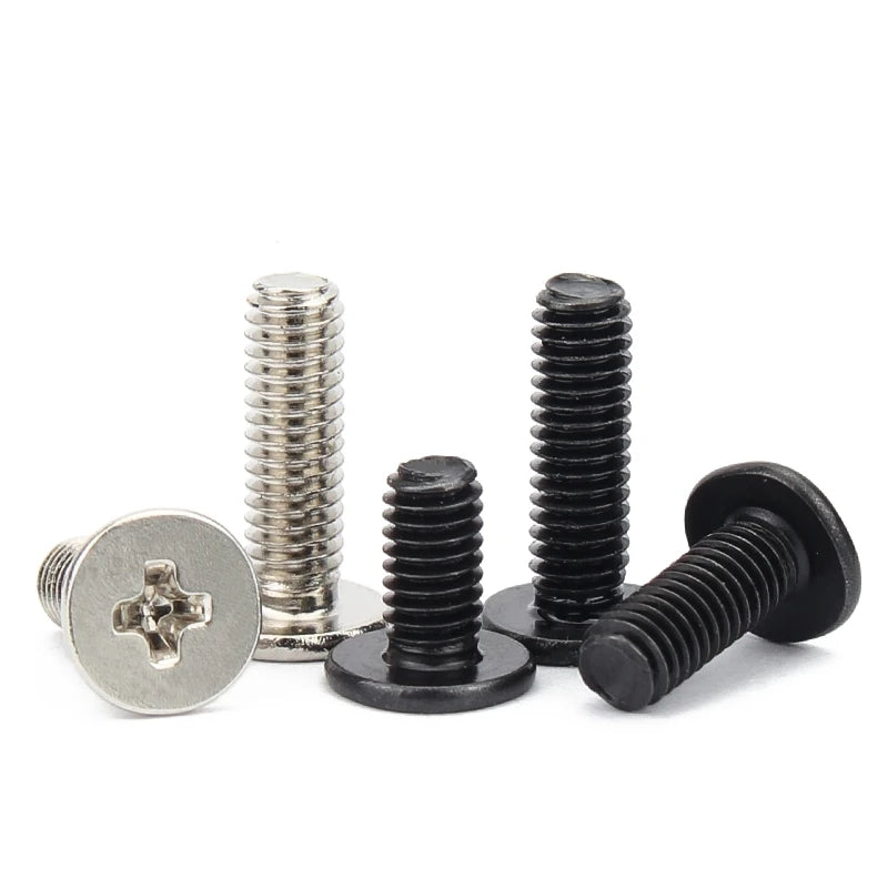 CM Metric M1.2-M3 Mini Micro Cross Phillips Ultra Thin Flat Head Screw Bolt for Laptop Phone Glasses