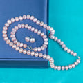 925 Silver Clasp Natural Purple Button AAA Real Natural 10-11 mm Pearl Women Jewelry Necklace Set