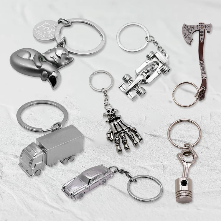 Factory Price Promotion Custom Metal 3D Key Chain Boy Men Backpack Pendant Metal Car Accessories Design Key Holder