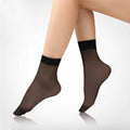 Wholesale Summer Skin Color Thin Silk Socks Nylon See Through Sheer Ankle Socks for Women