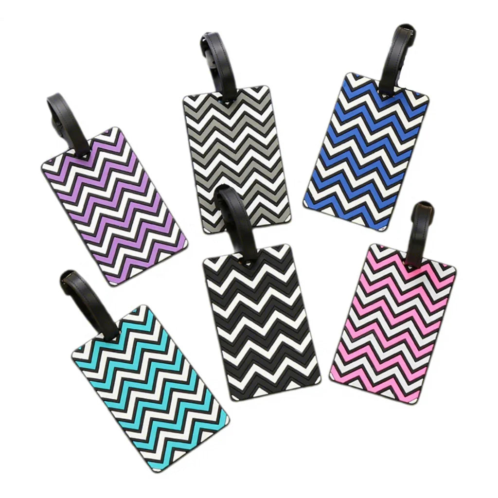 Wholesale Simple Corrugated PVC Drop Rubber Luggage Tag Silicone Luggage Tag Checked Luggage Tag