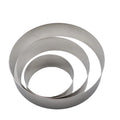 4/6/8 Inch Round Cake Ring Set DIY Baking Mold Cake Cutter Stainless Steel Round Cake Mousse Ring for Bakery