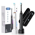 Ipx7 Automatic Usb Rechargeable Sonic Electric Toothbrush for Adults Students With 5 Oral Care Brushing Modes 8 Brush Heads MegaBDM