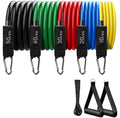 Skyhope Abs Exercise Fitness 11 Pcs Set Handle Tube Resistance BandsTraining Tubes Fitness Workout Exercise Bands With Handle