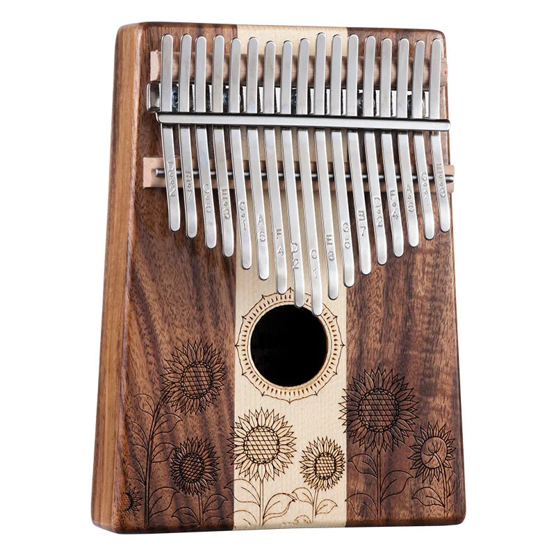 Creative Design Koa+maple Kalimba 17 Key Thumb Piano Marim With Free Hard case