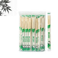 Chinese Bamboo Disposable Chopsticks Pack of 100 Pairs 9" Long Individually Full Sealed Sleeve Good for USA Market