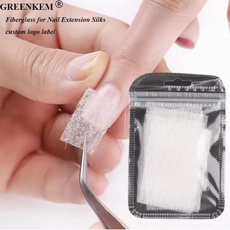 Fiberglass for Nail Extension Non-woven Silks Nail Form Wrap Building French Manicure Forms Acrylic Fiberglass Nail