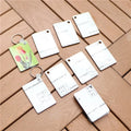 MDFSUB Rectangle Shape 40x60mm Sublimation Mdf Keychain Double-sided Mdf Sublimation Keychain Blanks with Key Rings