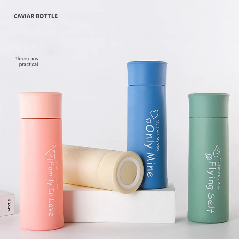 Fashion Plastic Glass Water Cup With Rope Portable Double Layer Glass Water Bottle