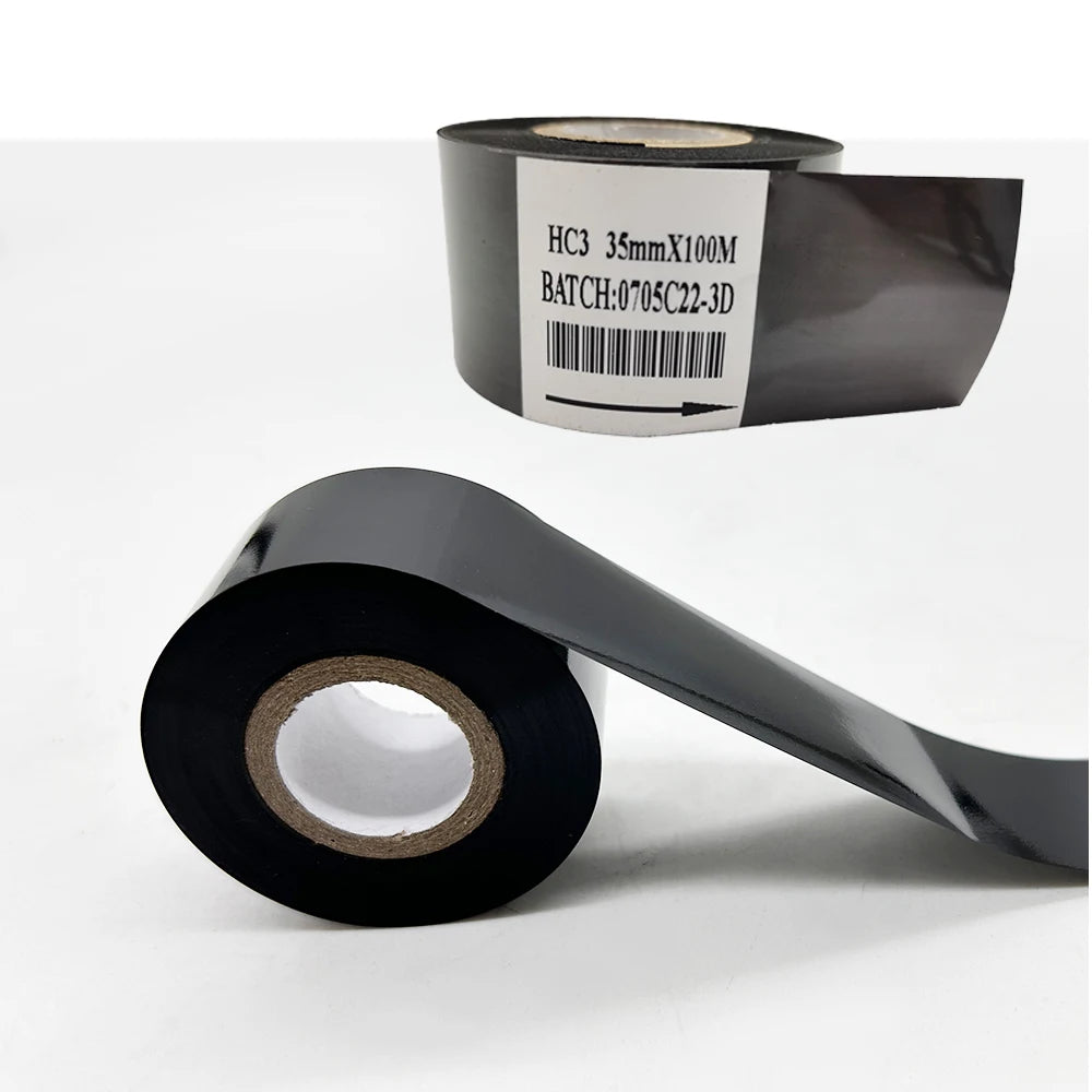 Black 30mm Width Date Coding Foil Supplier Hot Stamping Ribbon for Coding Machine Hot Coding Foil SCF900 LC1 FC2 FC3