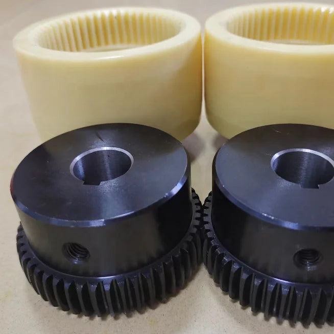 Printing Machine BoWex Oil Pump Motor Nylon Torsionally Rigid Curved-tooth Gear Coupling Replace