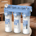 OEM 10 Inch 3-Stage Water Filter Pressure Gauge PP GAC CTO Block 1 Micron Under Sink Point of Use Kitchen for Home