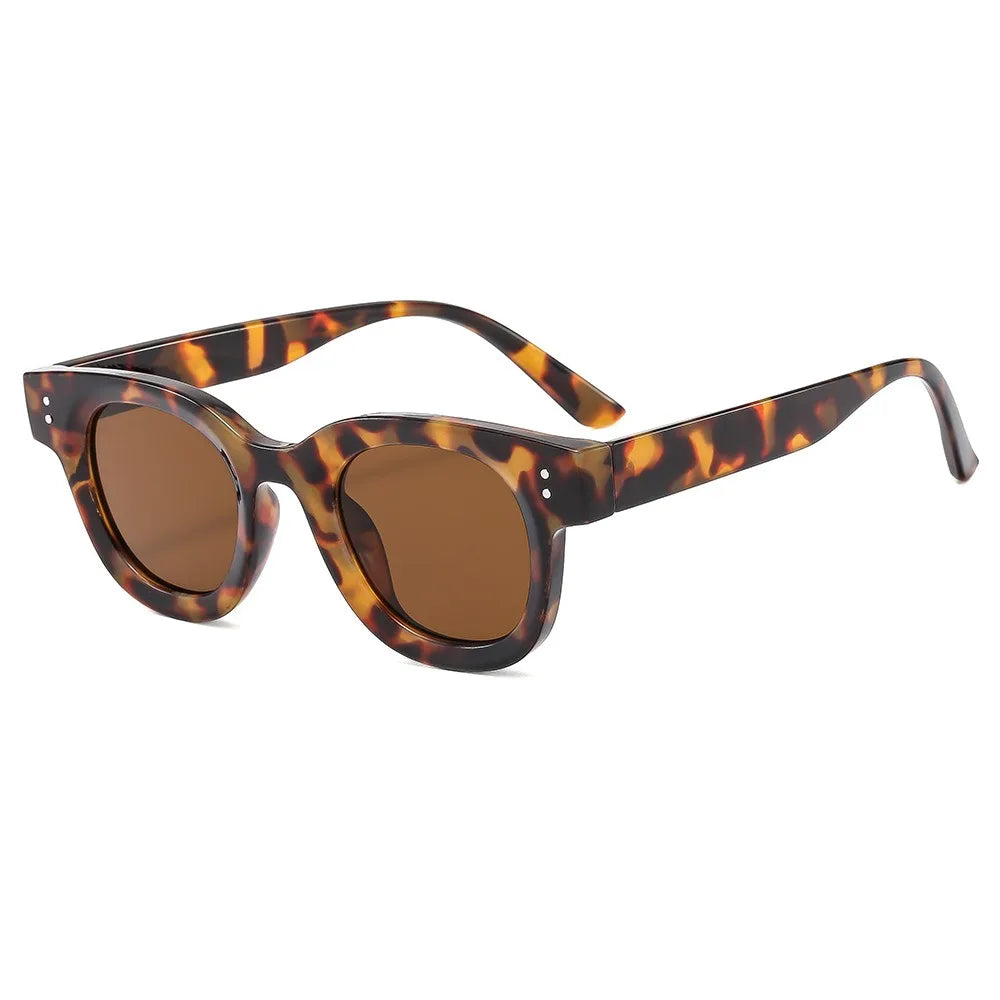 QSKY Classic Retro Sunglasses Men's and Women's Eyeglass Personalized Custom logo Small Cheap Oval Frame Women Sunglass