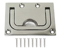 Boat Marine Locker Hatch Latch Cabinet Flush Mount Lifting Ring Stainless Steel